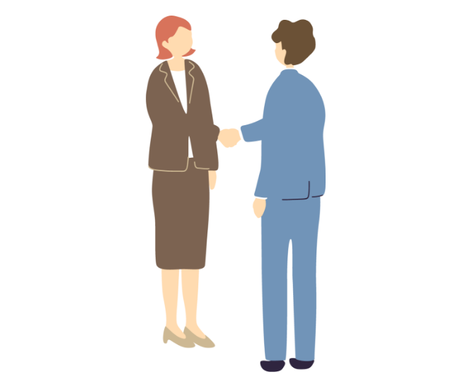 握手のイラスト